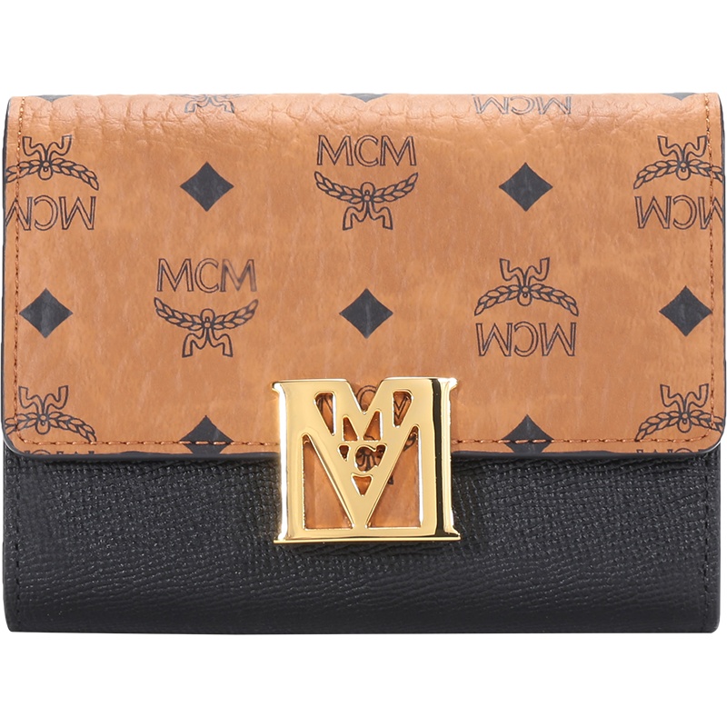 MCM 奢侈品 女士 牛皮/涂层帆布短款钱包钱夹 MYSAALM01