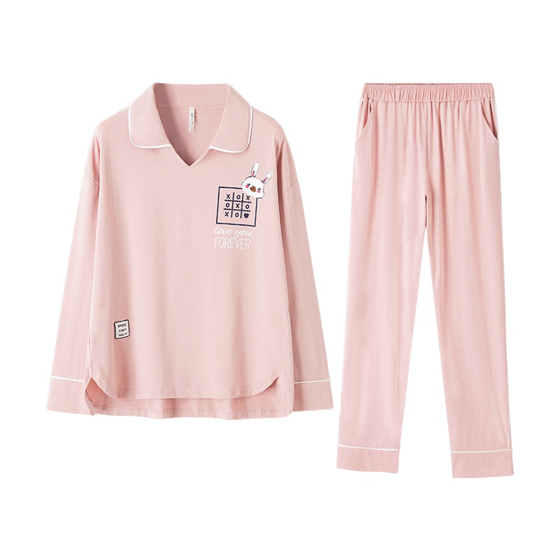 乌拉拉公主棉质弹力印花休闲长袖女套W83D7250