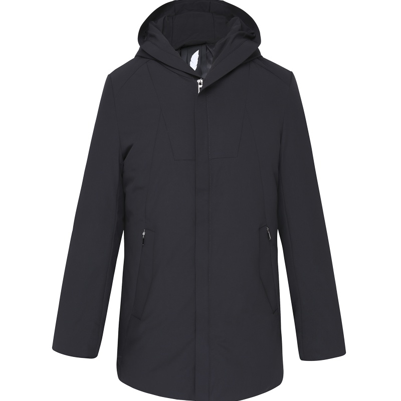 HODO红豆男装 男士羽绒服 2019冬季新款商务简约舒适气质连帽羽绒服外套男