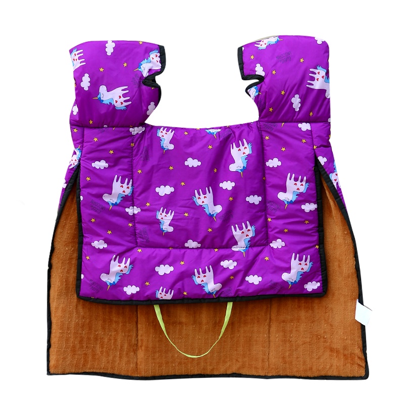 电动车挡风被冬季加绒加厚防水加大加宽电瓶车电车摩托车款防风罩 加厚-连体加绒内里-咖色格