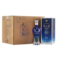 洋河 蓝色经典 天之蓝46度520ml*6瓶 整箱装 浓香型白酒 口感绵柔