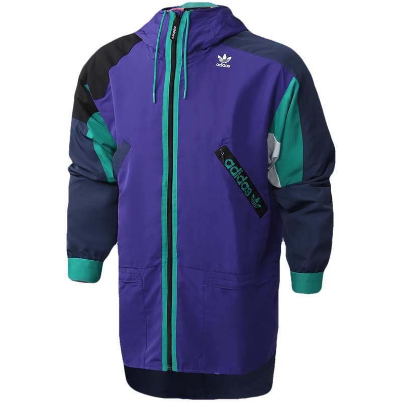 adidas阿迪达斯三叶草男装运动服休闲连帽外套FM3685