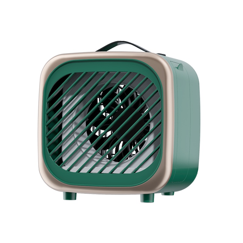 志高(CHIGO)桌面小风扇小型冷风机 办公室桌上迷你小空调 制冷电风扇USB插电便携小电扇 DM15J(绿色)