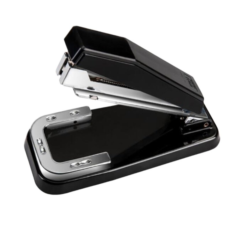 得力(deli)12#旋转式订书器 中缝装订 临时装订可拆 黑色0414