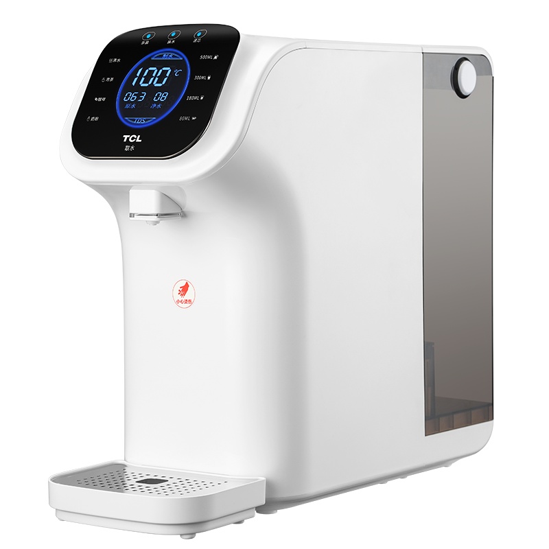 TCL净水器TRO5家用直饮加热一体机台式饮水机小型自来水过滤净饮水机白色