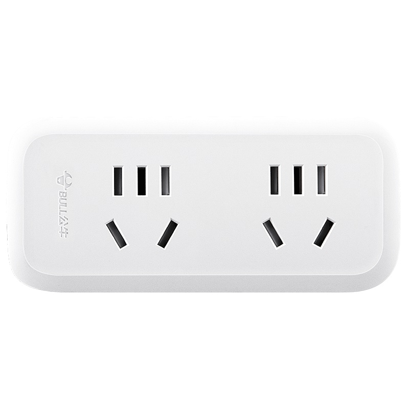 公牛(BULL)插座 GN-9312 一转三竖向转换器插座/一转多无线转换插/一分三拓展插头/竖向3插位