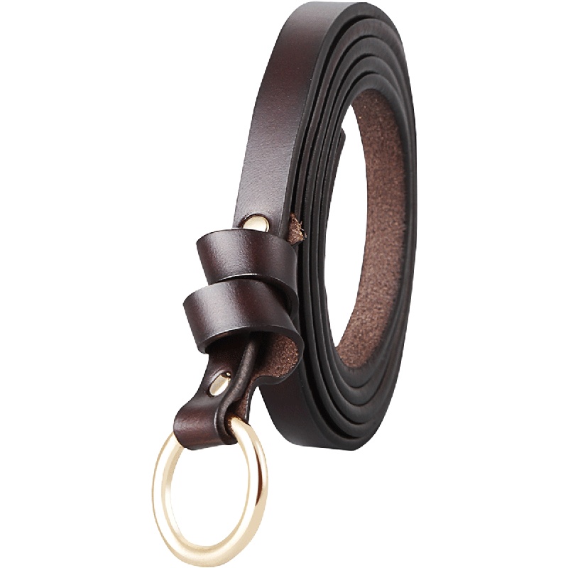 【顺丰配送】时尚裤腰带连衣裙针扣牛仔裤软面裤带装饰细腰带真皮女士皮带