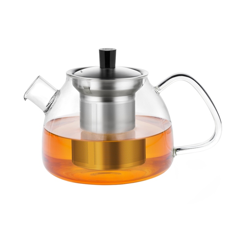 尚明玻璃茶壶煮茶壶耐高温泡茶普洱茶具家用茶水壶加厚不锈钢过滤功夫茶具