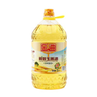 金曲 玉米油5升 笨榨浓香 精选玉米胚芽笨榨玉米楼食用油5L山东玉米油