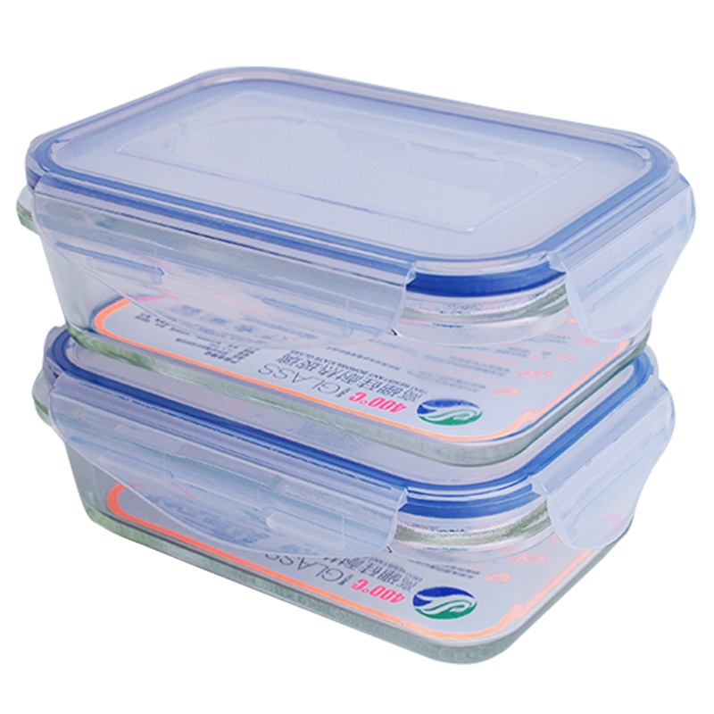 苏顺延 耐热玻璃密封保鲜容器 两件套 烤箱 微波炉均可使用