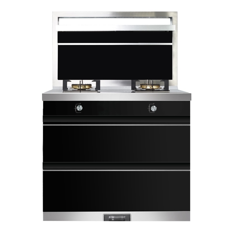 火王(Hione)90J/X环保集成灶家用一体油烟机燃气灶二星深层消毒柜 4.5KW大火力 定时功能一键自清洗 烟灶联动