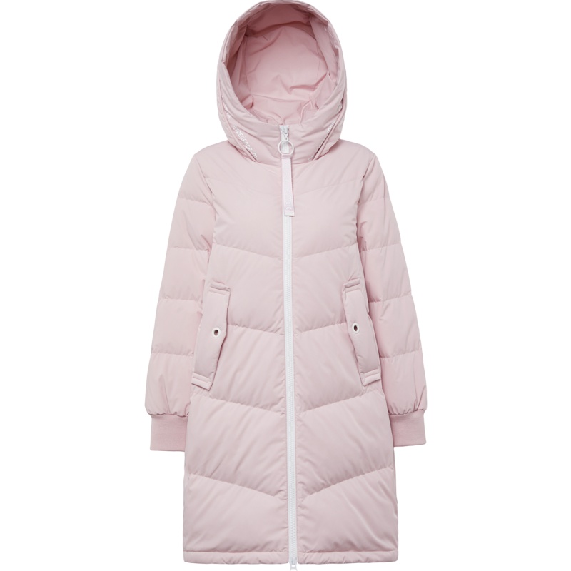 波司登冬天新款2018女士中长款羽绒服时尚宽松外套女