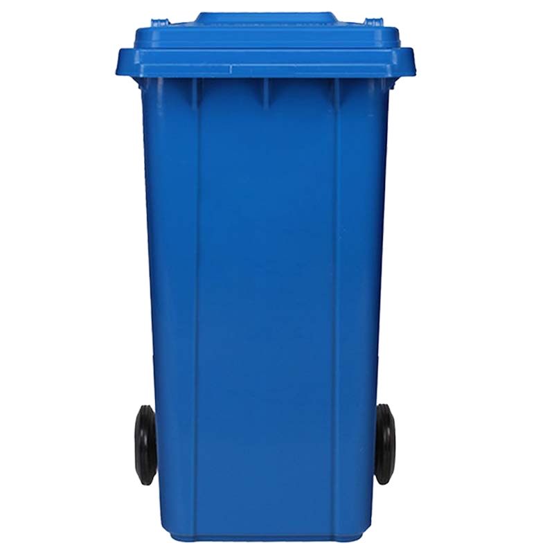 b2V 景城 加厚方形带盖垃圾桶 240L 蓝色