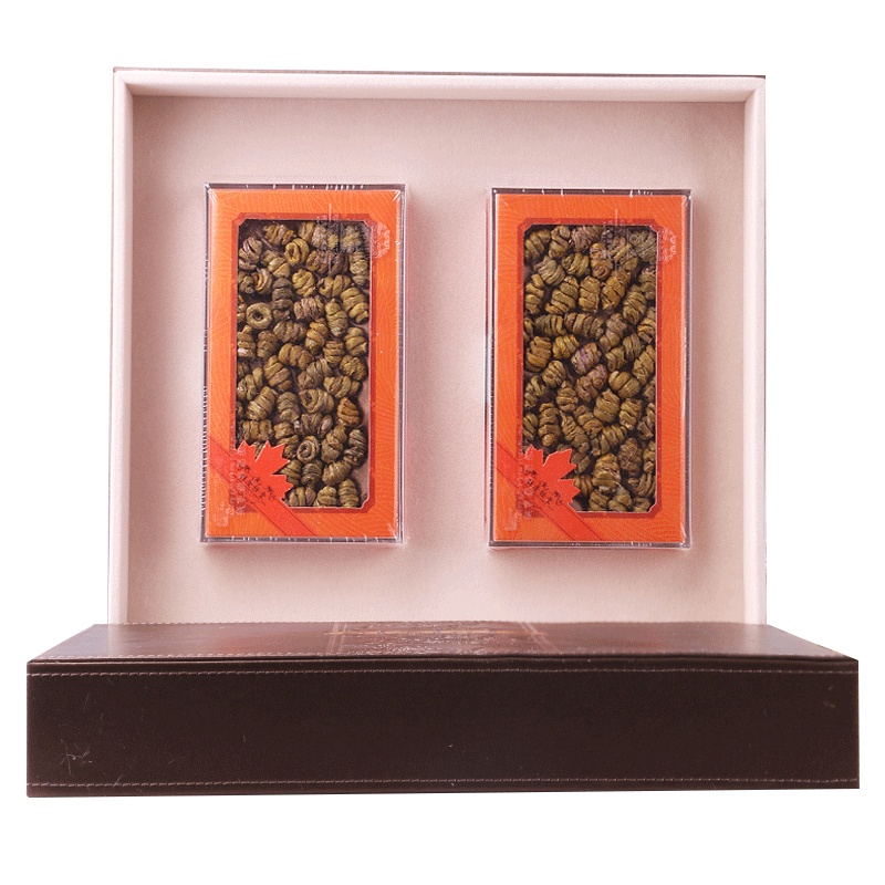 胡慶餘堂 铁皮石斛25克*2盒 礼盒装 铁皮枫斗晶送礼带