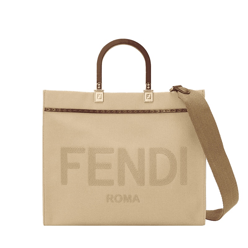 预售FENDI TOTE包 手提包 LOGO标识 织物 8BH386