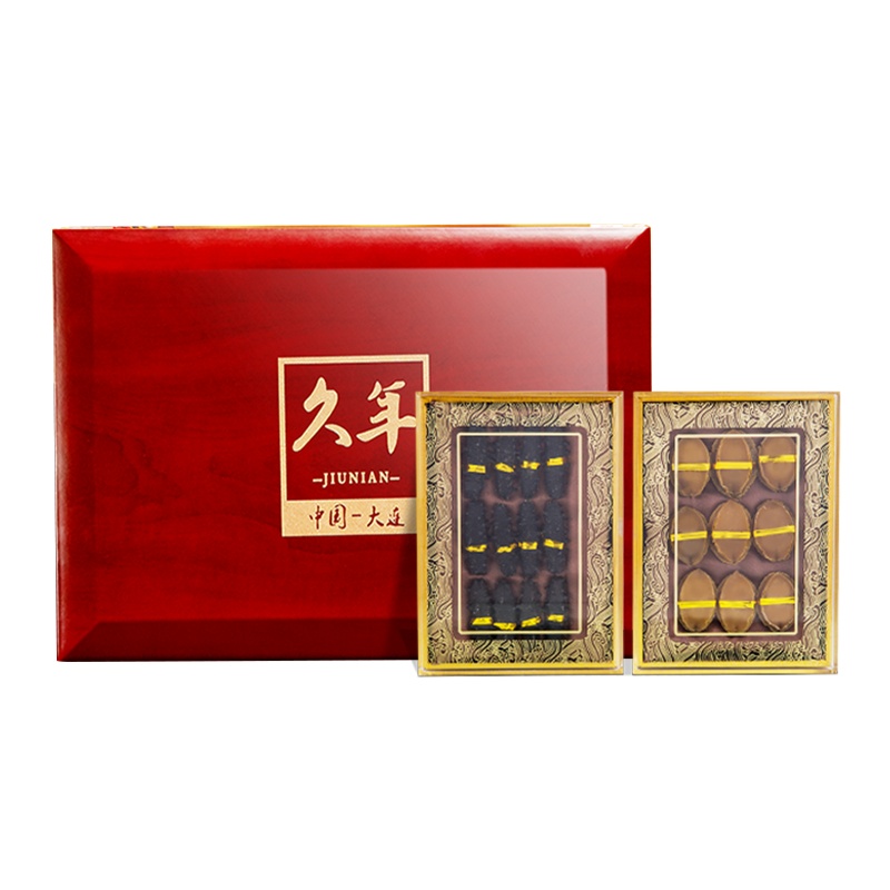 久年大连鲍鱼干特级干货水产野生干货野生海鲜佛跳墙原材料非即食淡干袋装鲍鱼50g+海参50g共100g送领导礼盒装