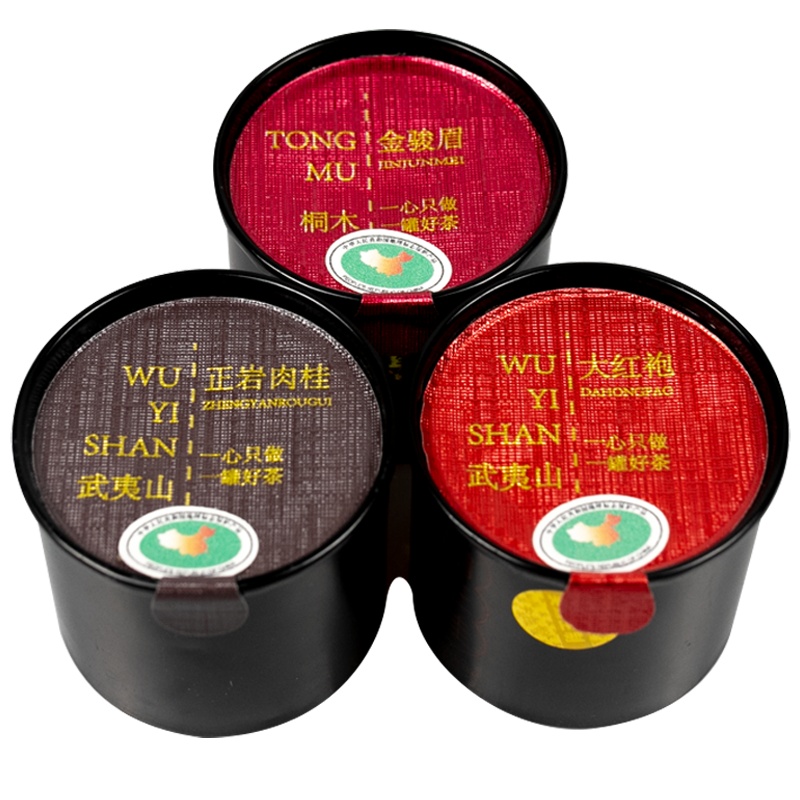 霸王桂一罐茶 武夷大红袍 武夷正岩肉桂 桐木金骏眉 三罐三联装