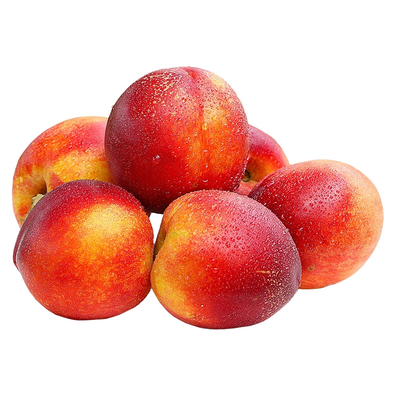 冠町 山西露天黄心油桃新鲜现摘脆甜蜜桃当季时令水果 2.5斤装 苏宁直采