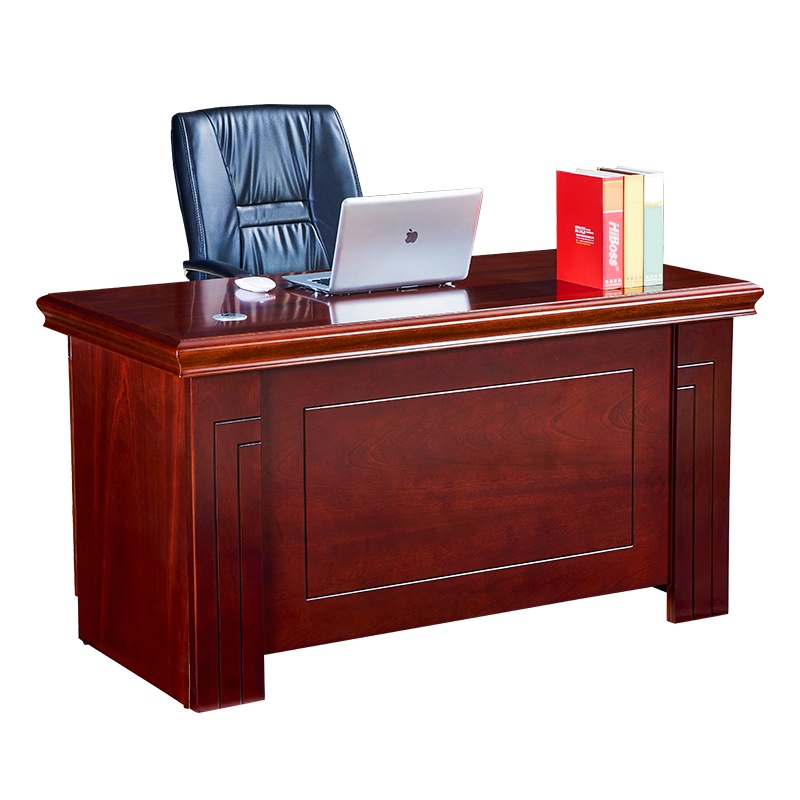 HiBoss老板桌办公桌1.6米油漆班台写字台