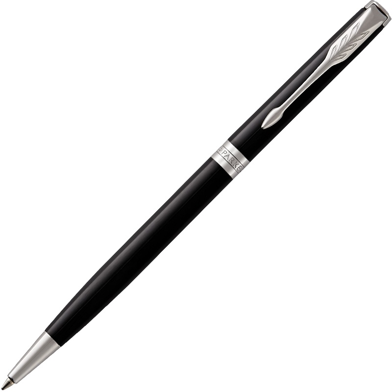 派克(PARKER)新品卓尔纯黑丽雅白夹原子笔-纤巧