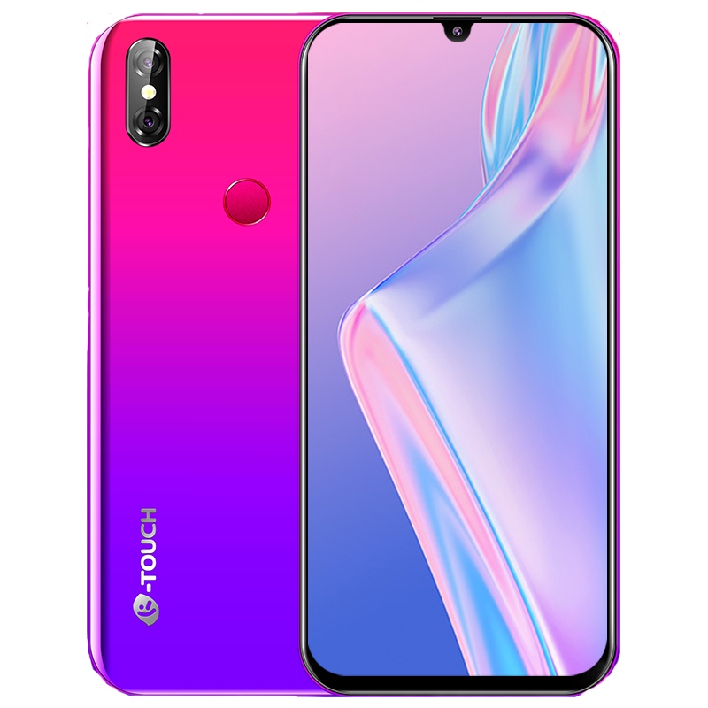 K-touch/天语 HD1 超薄智能手机学生价游戏官方旗舰曲面水滴屏全网通4G老人骁龙老年手机非5G 魅夜红