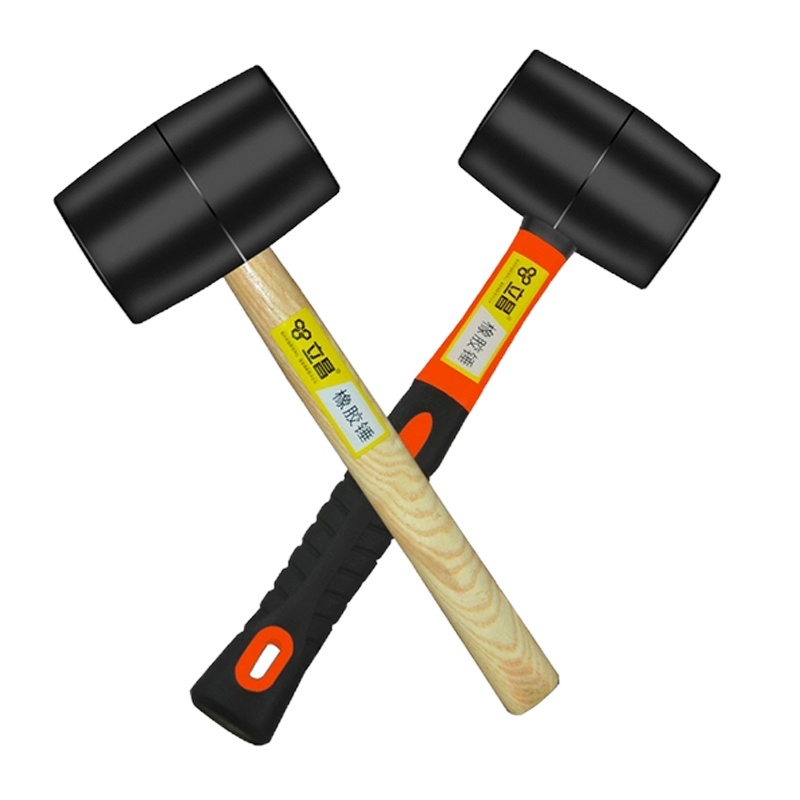 立昌橡胶锤装修贴瓷砖专用锤（橡胶柄500型）