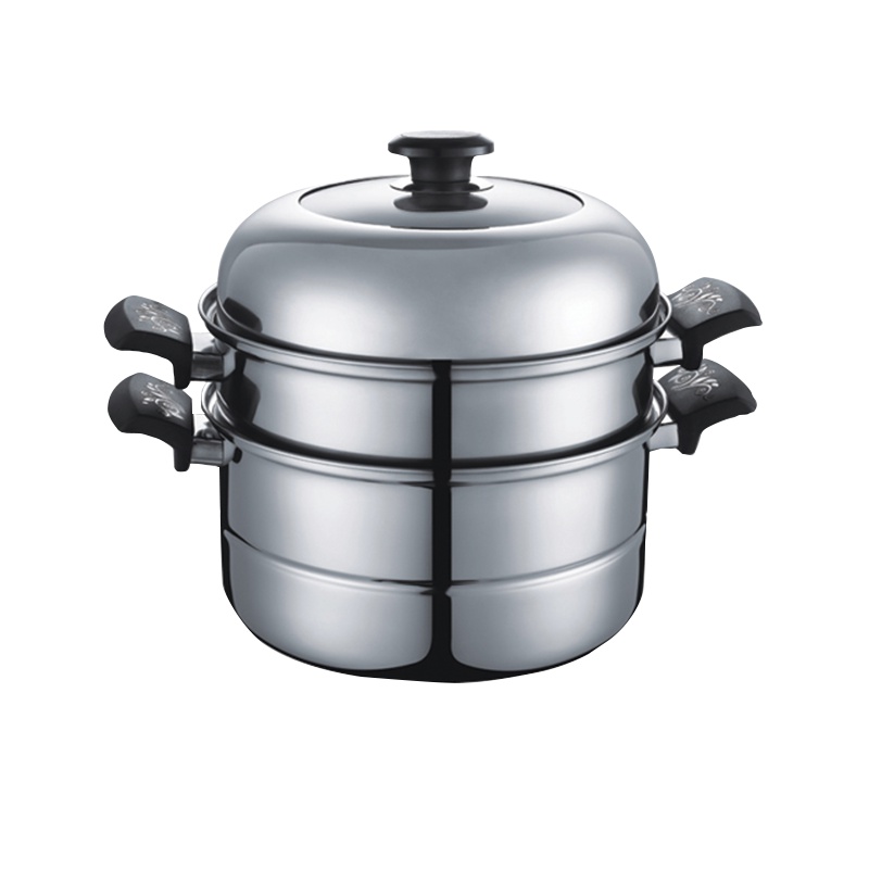 不锈钢双层蒸锅多用汤锅电磁炉通用