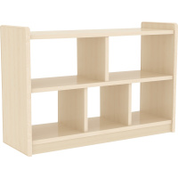 五格柜无背板书架落地简易置物架卧室小型收纳客厅储物柜书柜