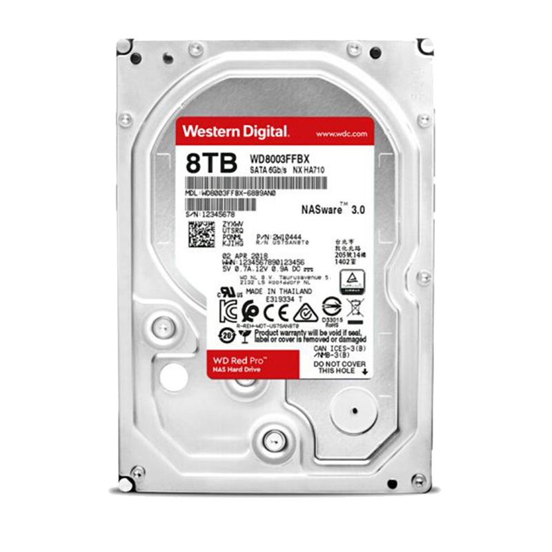 西部数据(WD)红盘Pro 8TB 网络储存硬盘(NAS硬盘/SATA6Gb/s/256M缓存/WD8003FFBX)