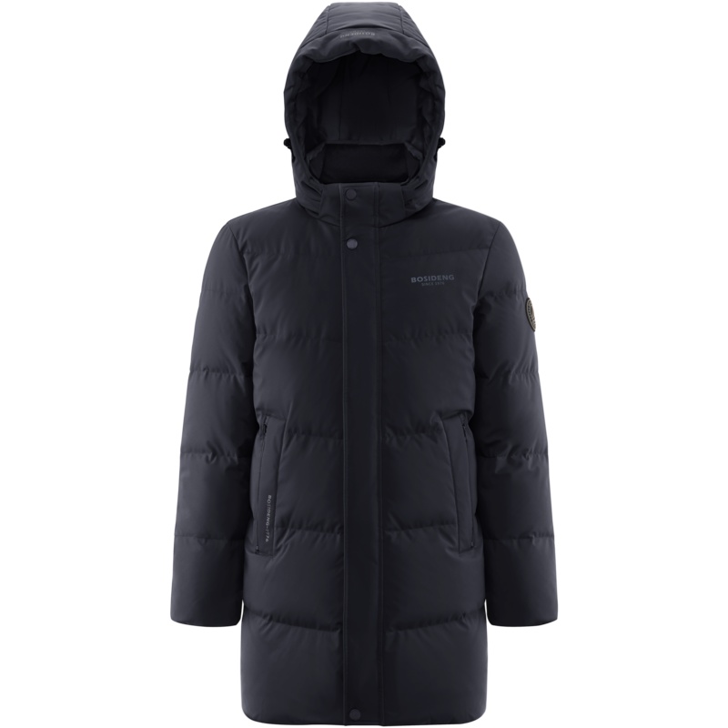 波司登2021年冬季新款爸爸羽绒服男常规款经典休闲可脱卸帽百搭休闲90绒中年外套B10145123