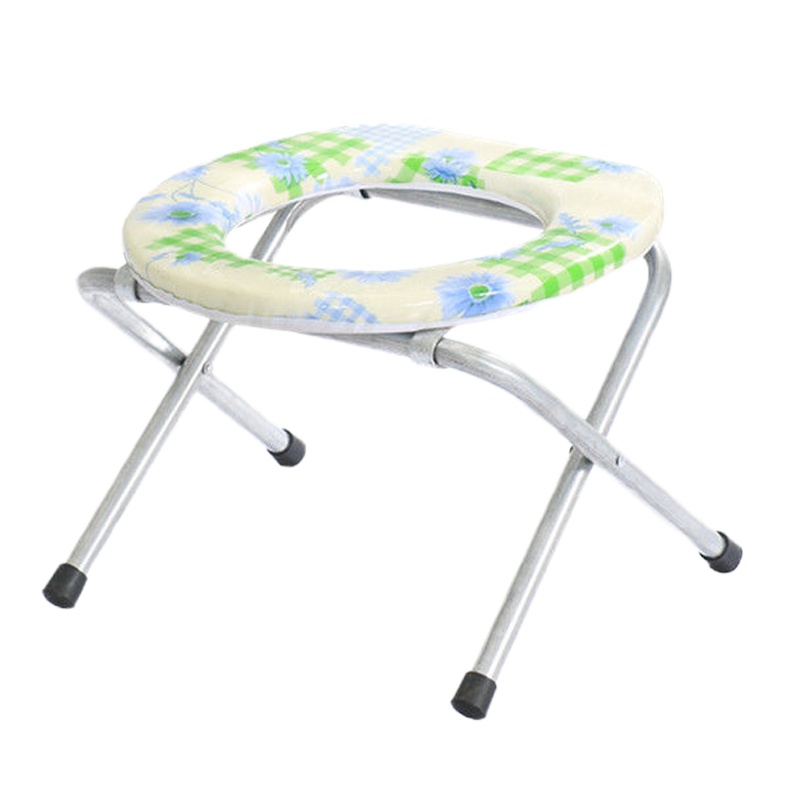 防滑孕妇坐便椅老年成人简易蹲厕老人用坐便器马桶厕所凳子 26cm高花色可折叠