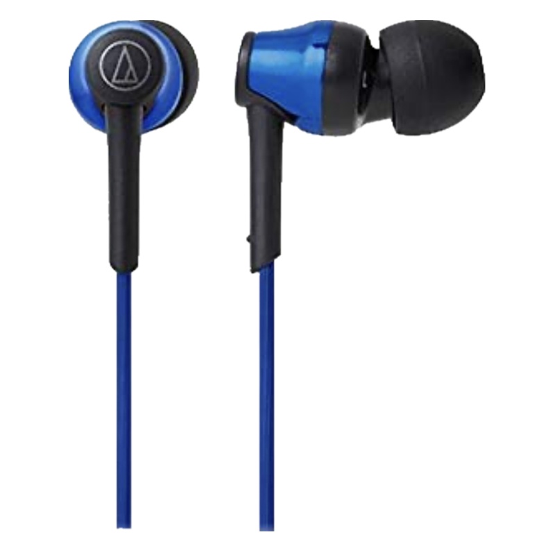 铁三角(audio-technica)ATH-CKR35BT运动无线蓝牙入耳式耳机手机耳麦颈挂线控 蓝色