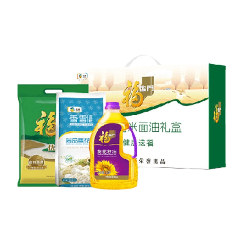 中粮福临门米面油礼盒.