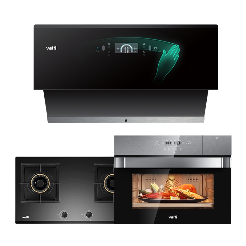 华帝(vatti)22m³吸力厨电套装侧吸式i11116+56B+23009天然气烟灶套餐抽油烟机灶具燃气灶蒸烤箱一体机