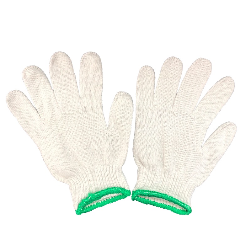 冰禹 SNll-106 劳保手套 棉纱棉线 尼龙耐磨 防护线手套 防滑加厚耐用 灯罩棉耐磨450克 10双装