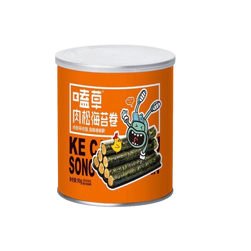 嗑草 肉松海苔卷90g 宝宝零食海产