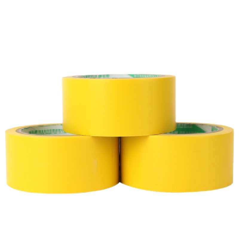 优必利 警示胶带施工场地车间划线安全标识胶带 地标斑马线PVC警示胶带 5059黄色 3卷装