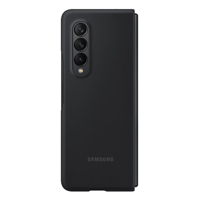 三星Galaxy Z Fold3 5G原装手机壳 硅胶保护壳W2022 W22 F9260手机折叠屏保护套手机套 黑色