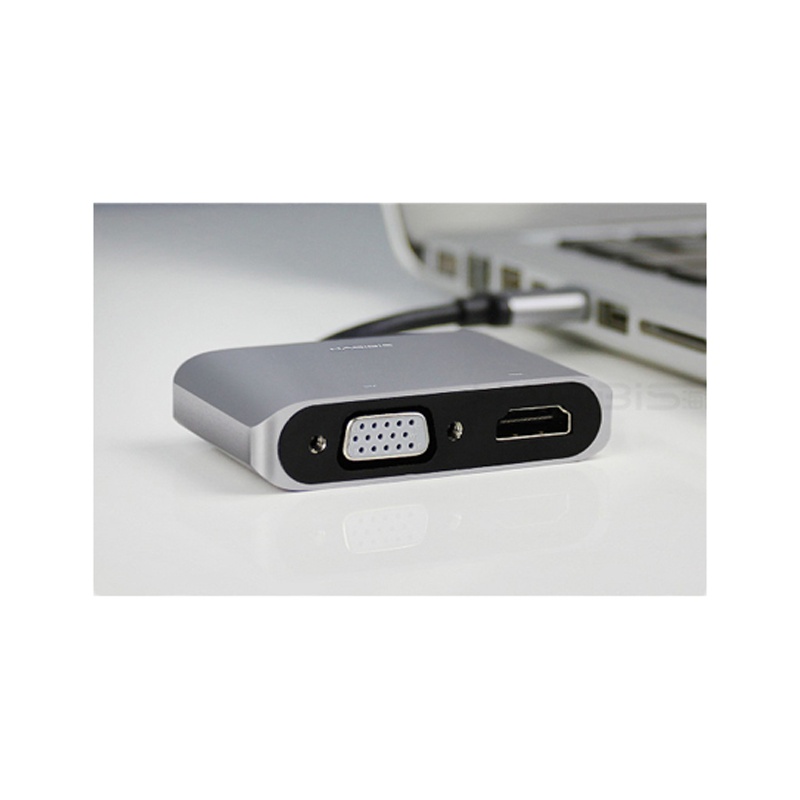 企业定制 NT-LINK USB转HDMI+VGA转接器 DMS