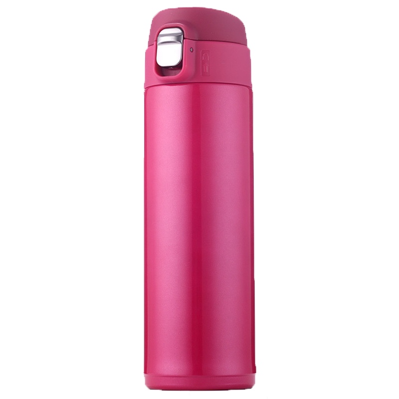 邦禾保温杯男女士大容量儿童水杯304不锈钢500ml便携户外杯子学生【红色】