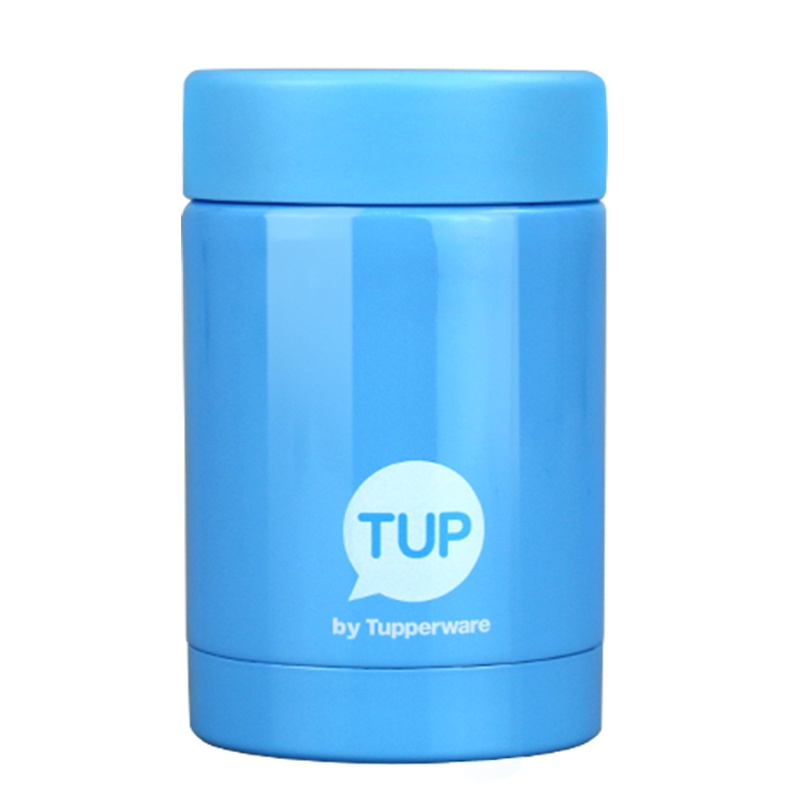特百惠(Tupperware)迷你保温杯 不锈钢真空杯250ML便携男女士水杯儿童杯子 晴天蓝