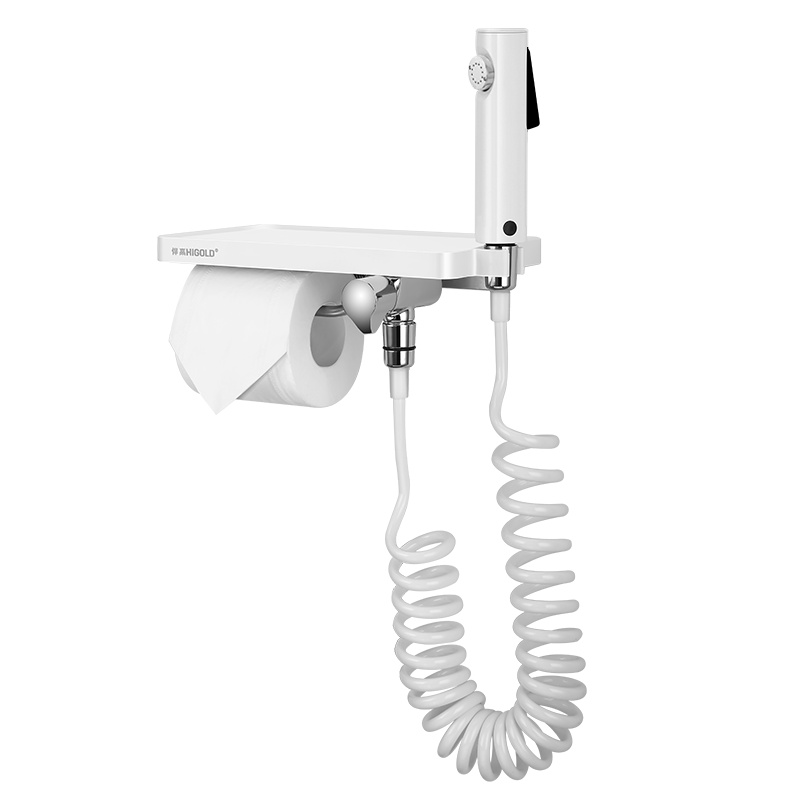 HIGOLD/悍高 多功能纸巾架置物创意卫生间厕所马桶清洗增压喷枪
