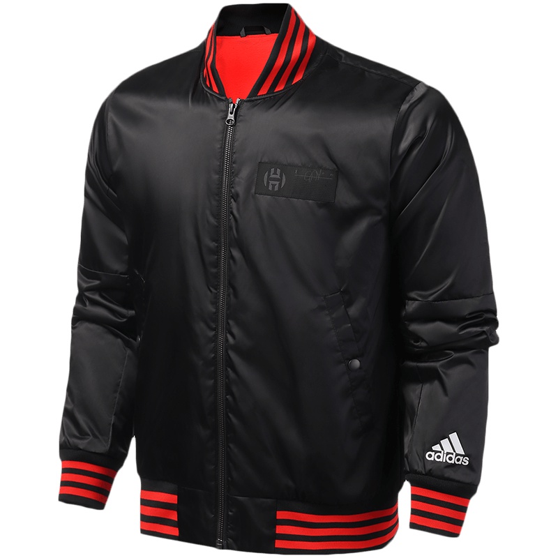 阿迪达斯男服外套夹克加绒哈登文化休闲运动服DX6797