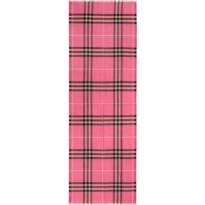 BURBERRY 博柏利 女款多色拼色羊毛/桑蚕丝围巾 80045161