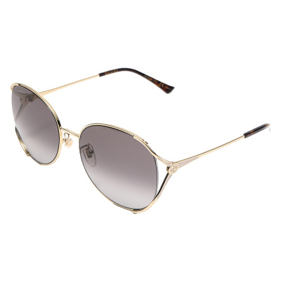 Gucci/古驰太阳镜2020新款女士防紫外线眼镜圆形大框墨镜GG0650SK-002-59