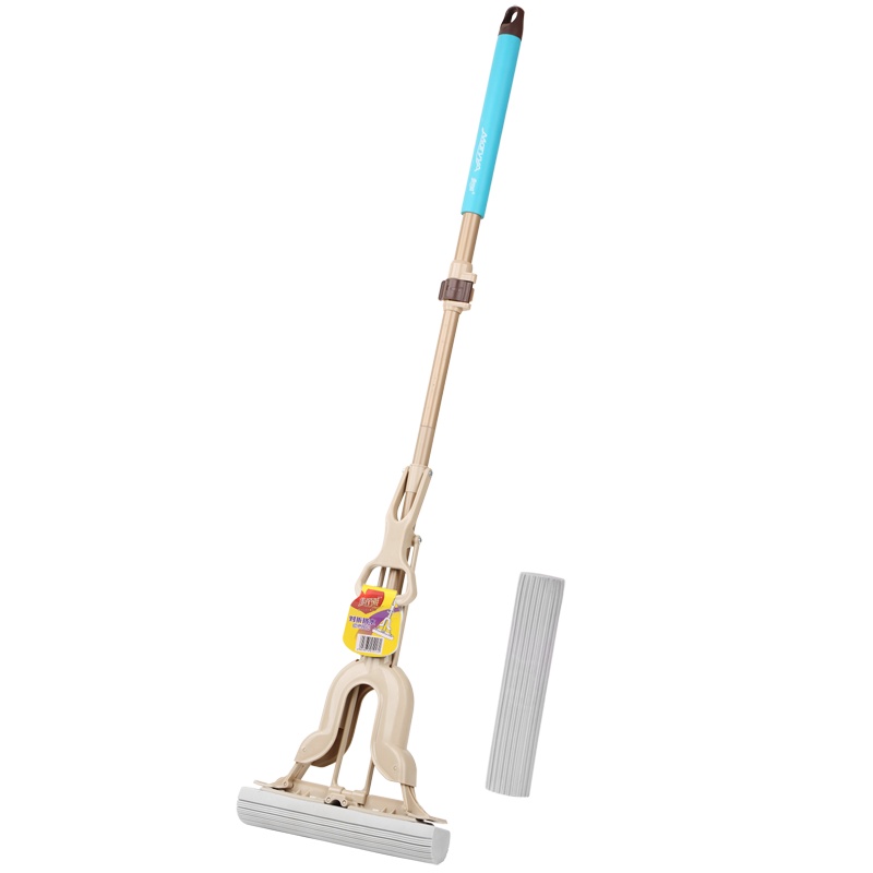 美丽雅maryya 对折挤水胶棉拖把 家用免手洗 PVA拖把及拖把头