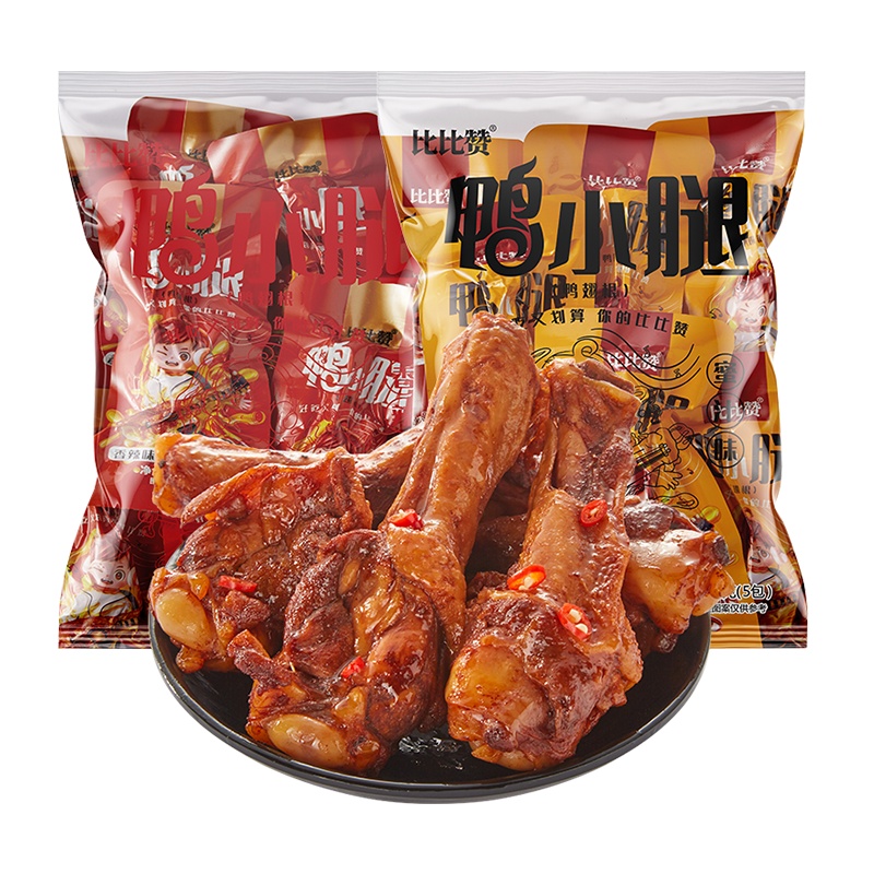 [第二件减2元]欧贝拉鸭小腿蜜汁味175g卤味鸭肉内置5包装下酒菜休闲食品麻辣年货肉类零食品小吃
