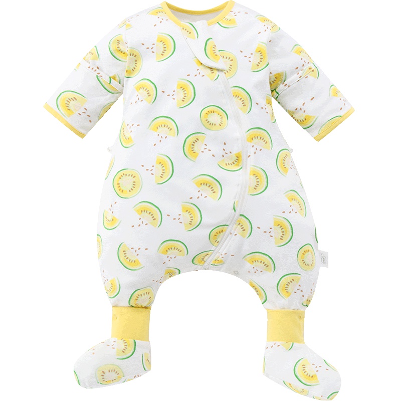 米乐鱼 婴儿睡袋 夏季薄款宝宝防踢被分腿可拆袖睡袋四季通用