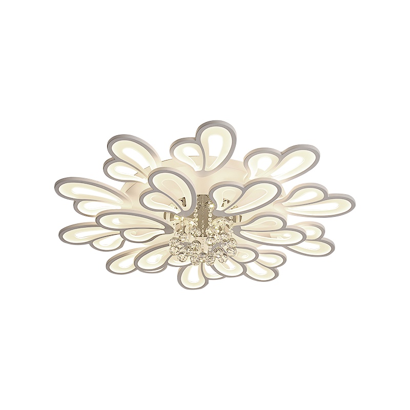 辛羽轻奢灯具客厅灯水晶灯2021年新款led吸顶灯圆形北欧风简约现代大气家用灯具套餐创意个性卧室灯餐厅灯饰