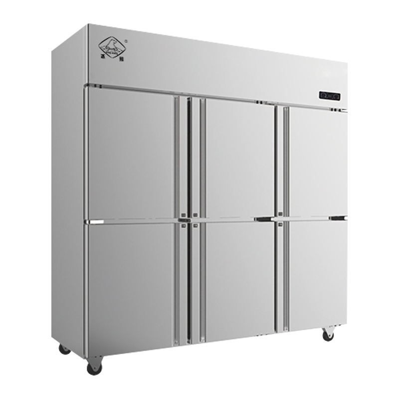 冰熊(bing xiong)1250升六门全冷冻侧开门冰箱不锈钢立式冷柜冰柜展示柜 商用厨房大冰箱LCF-6M(D)